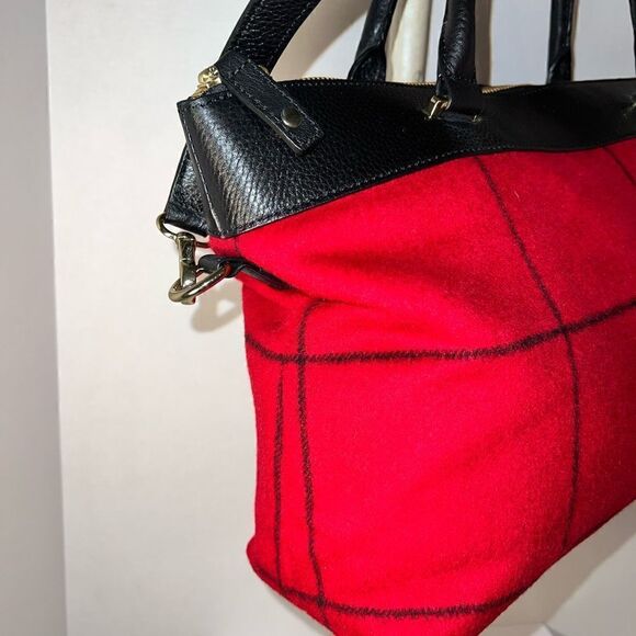 NWOT Talbots “windowpane” wool & leather - Picture 3 of 8